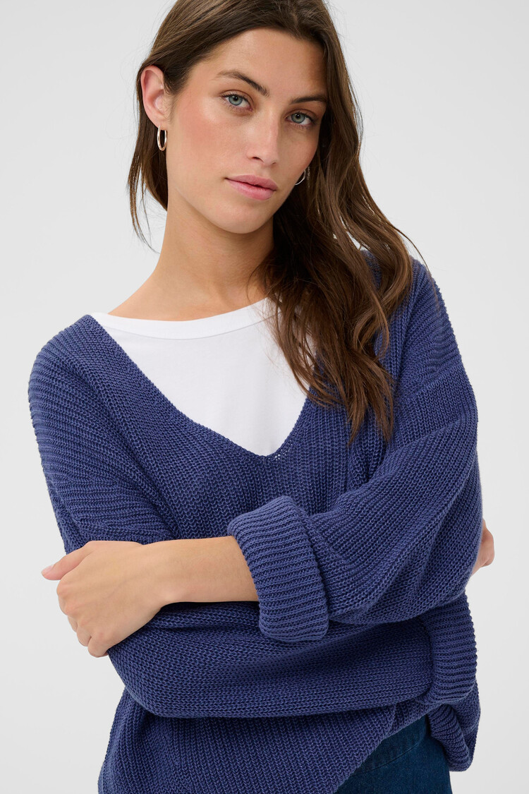 Part Two Etronas Pullover Blue Indigo