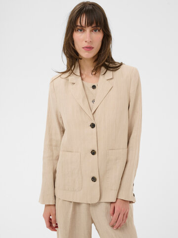 Part Two Alita Blazer Neutral Pinstripe