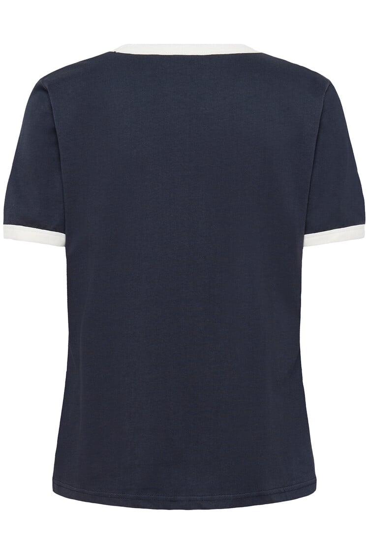 Part Two Angelita T-Shirt Navy/Whisper White