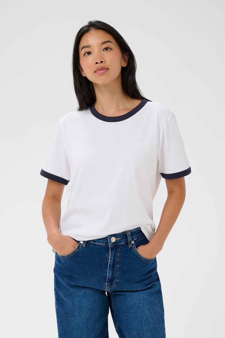 Part Two Angelita T-Shirt White/After Midnight