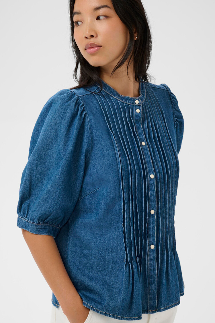 Part Two Azra Shirt Medium Blue Denim