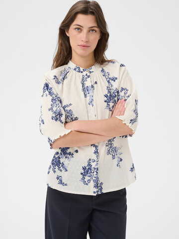 Part Two Almeras Shirt Blue Shadow Flower Print