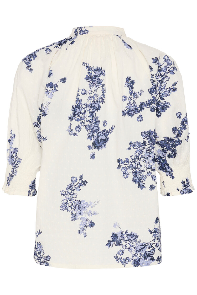 Part Two Almeras Shirt Blue Shadow Flower Print