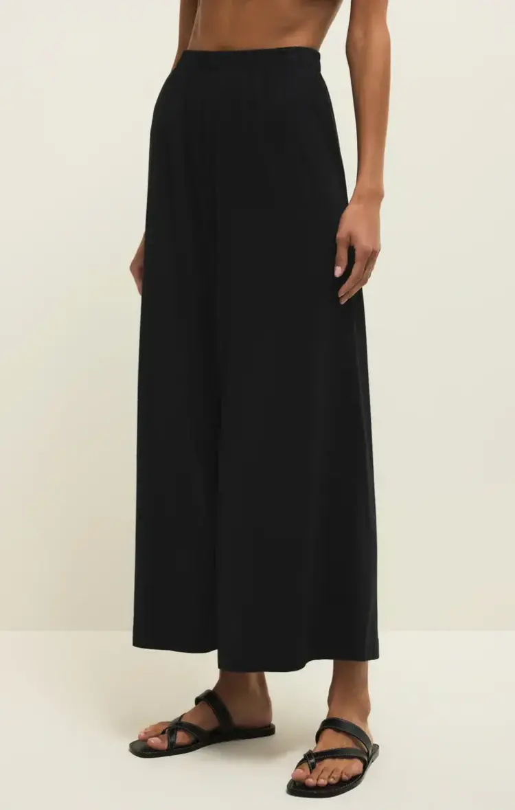 ZSupply Scout Jersey Crop Flare Pant True Black