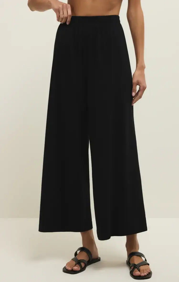 ZSupply Scout Jersey Crop Flare Pant True Black
