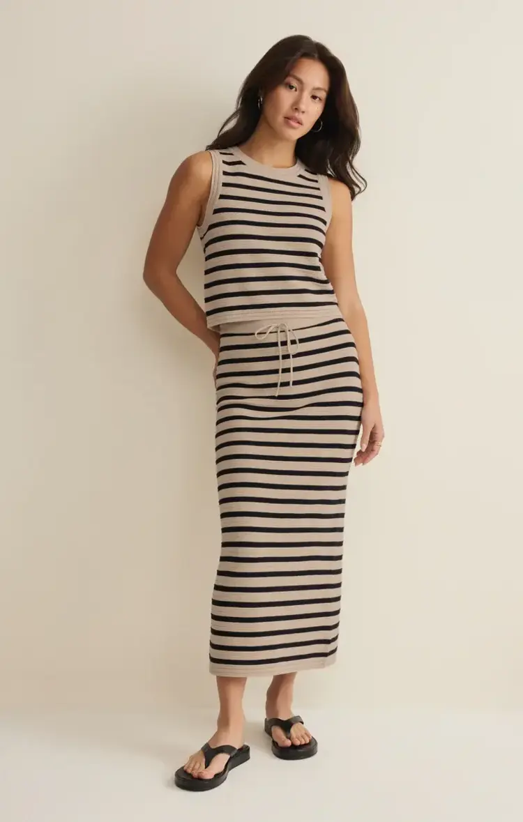 ZSupply Emori Striped Skirt Natural