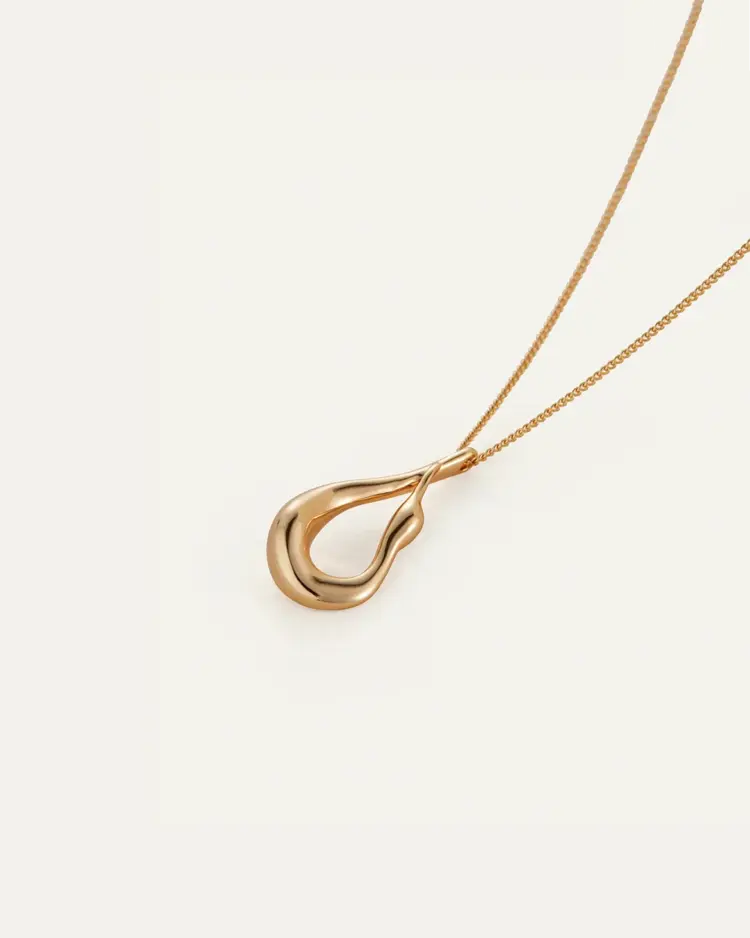 Jenny Bird Mini Egret Pendant Necklace Gold