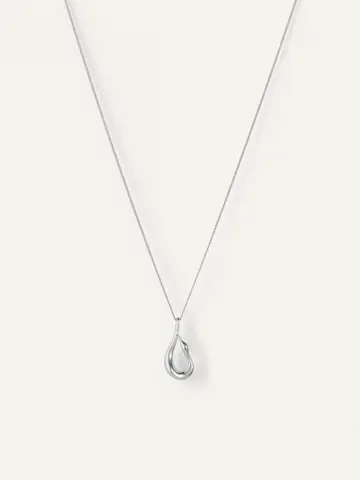 Jenny Bird Mini Egret Pendant Necklace Silver