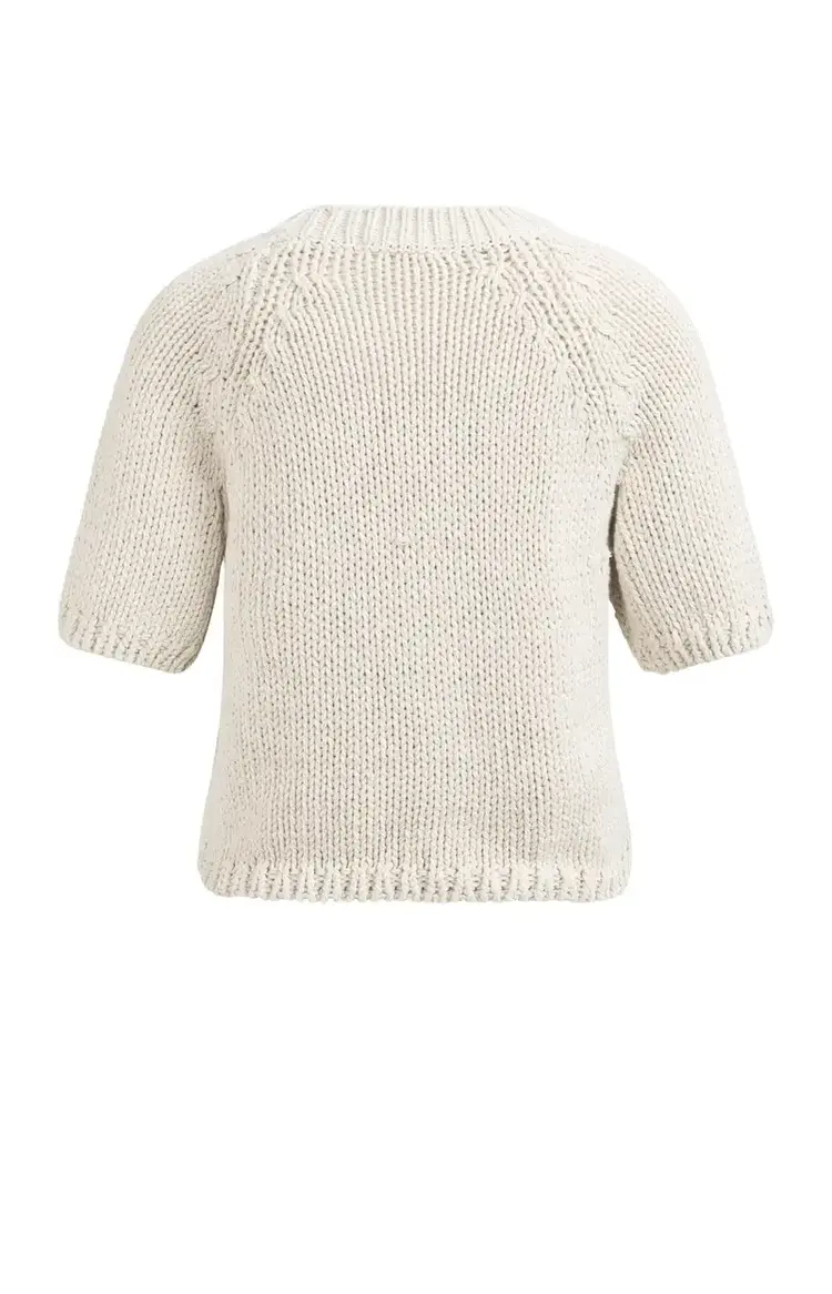 Yaya Heavy Yarn Sweater Short Sleeve Kit Beige