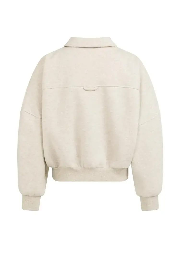 Yaya Sweat Jacket with Pockets Slate Grey Melange