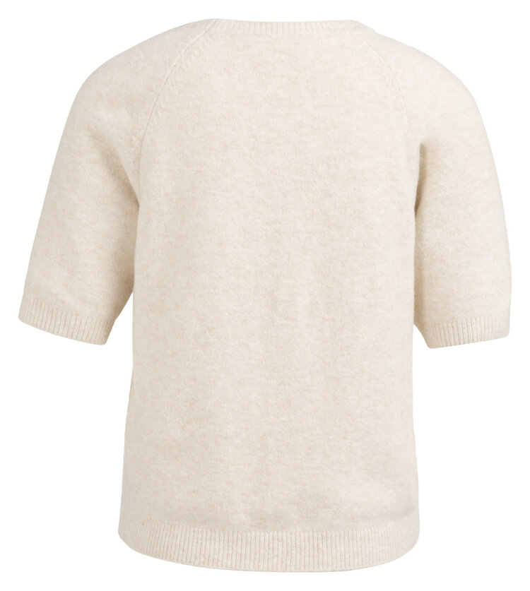 Yaya Raglan Short Sleeve Sweater Kit Beige Melange