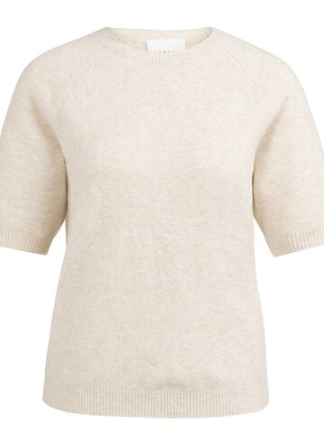 Yaya Raglan Short Sleeve Sweater Kit Beige Melange