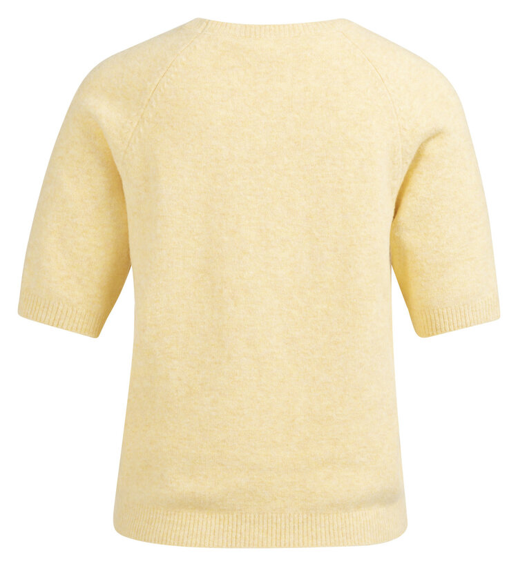 Yaya Raglan Short Sleeve Sweater Reed Yellow Melange