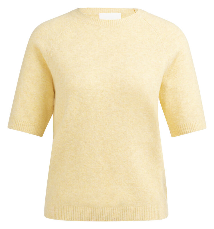 Yaya Raglan Short Sleeve Sweater Reed Yellow Melange