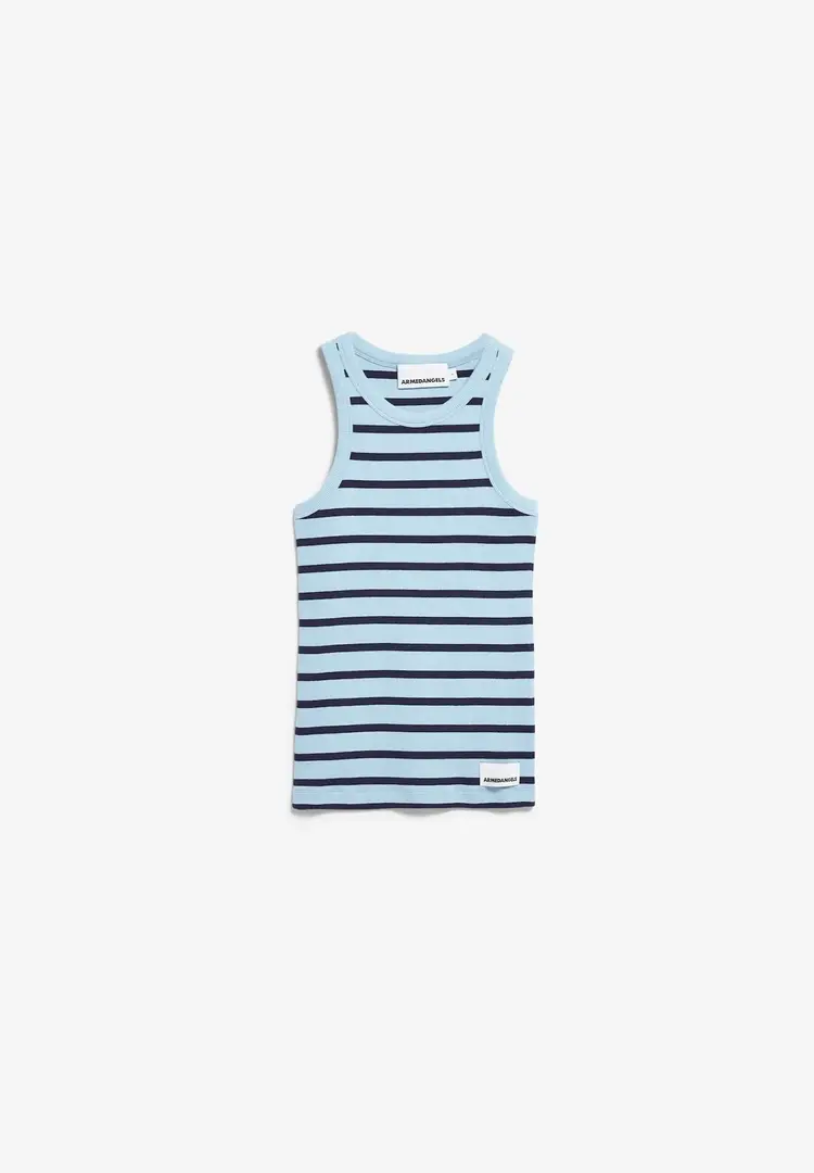 Armedangels KANITAA Stripes Top Blue Glow-Tinted Navy