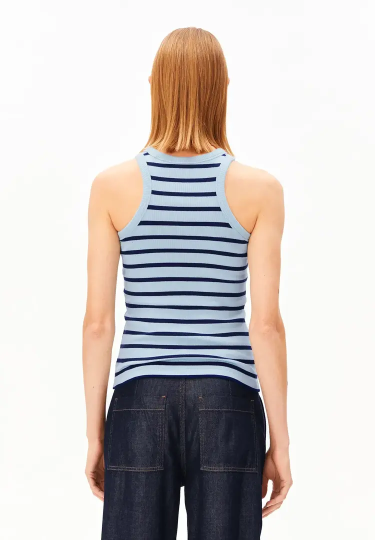 Armed Angels KANITAA Stripes Top Blue Glow-Tinted Navy