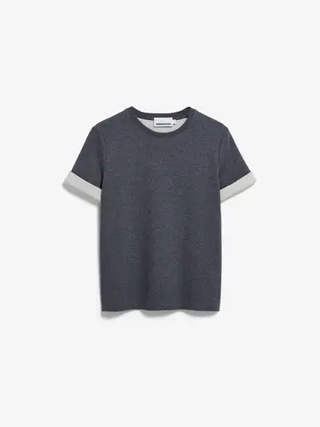 Armedangels UN-WASTED T-Shirt Steel Melange-Undyed