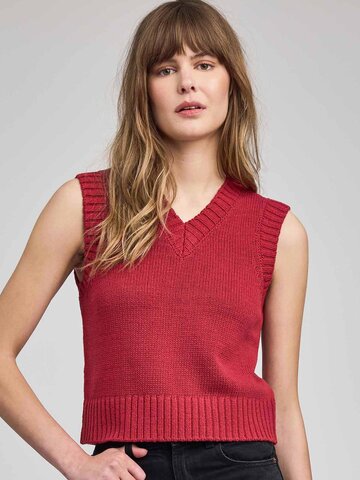 Gentle Fawn Pippa Vest Knit V-Neck Garnet