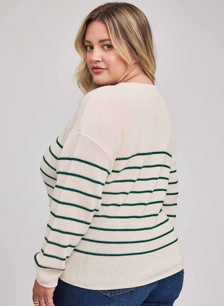 Gentle Fawn Tucker Pullover Sweater Kelly Stripe