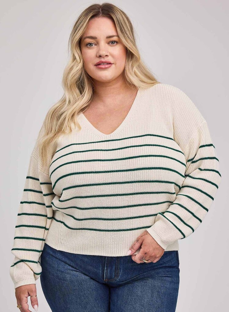 Gentle Fawn Tucker Pullover Sweater Kelly Stripe