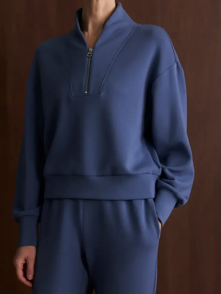 Varley Davidson Sweat Bijou Blue