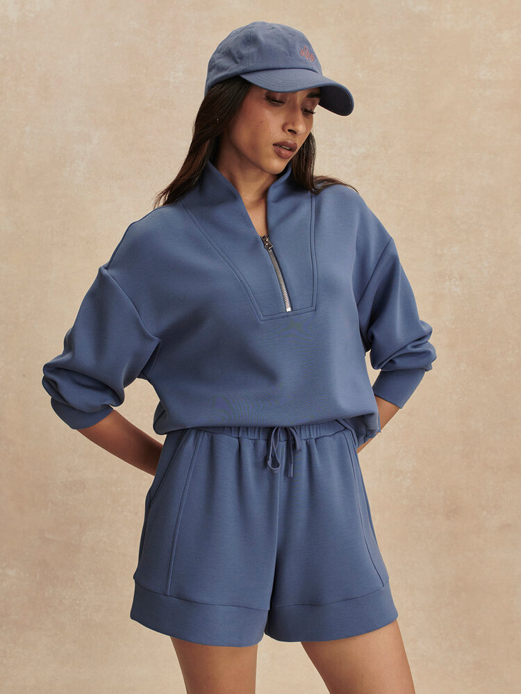 Varley Atrium High Rise Short 4.5" Bijou Blue