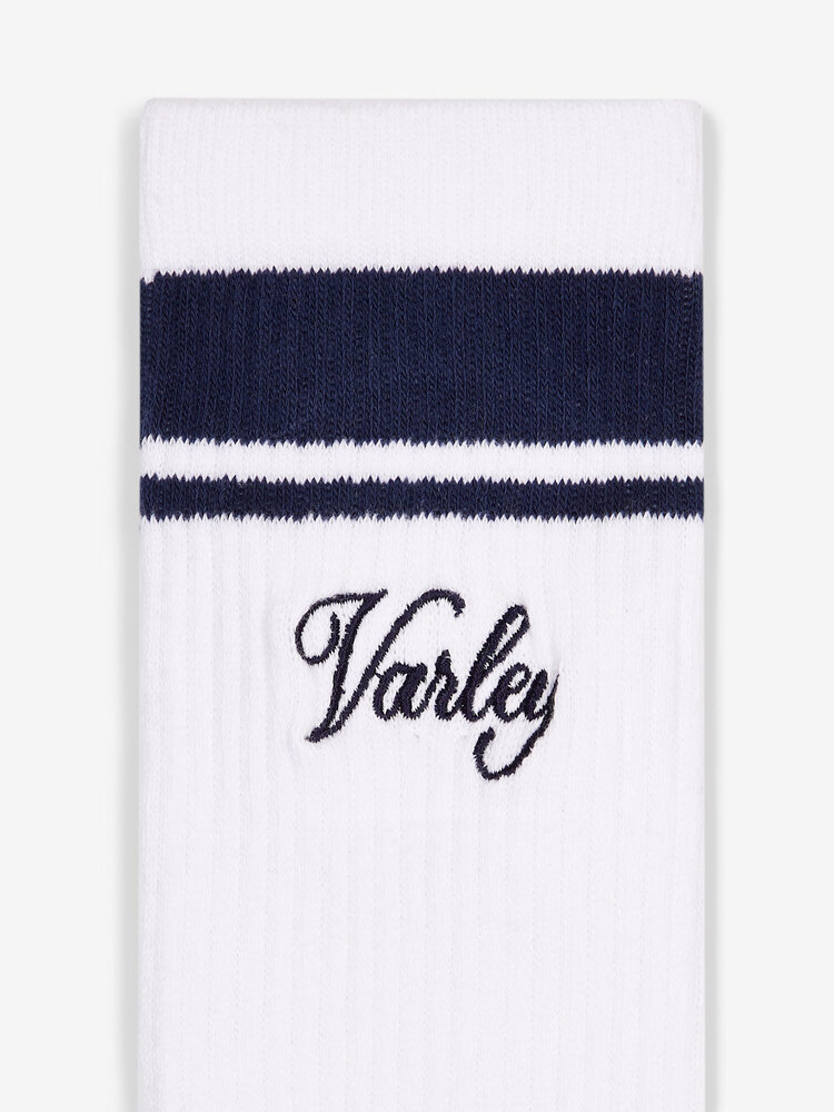 Varley Lamar Club Stripe Sock White/Blue Nights