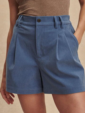 Varley Jorden Pleat Short 4.5" Bijou Blue