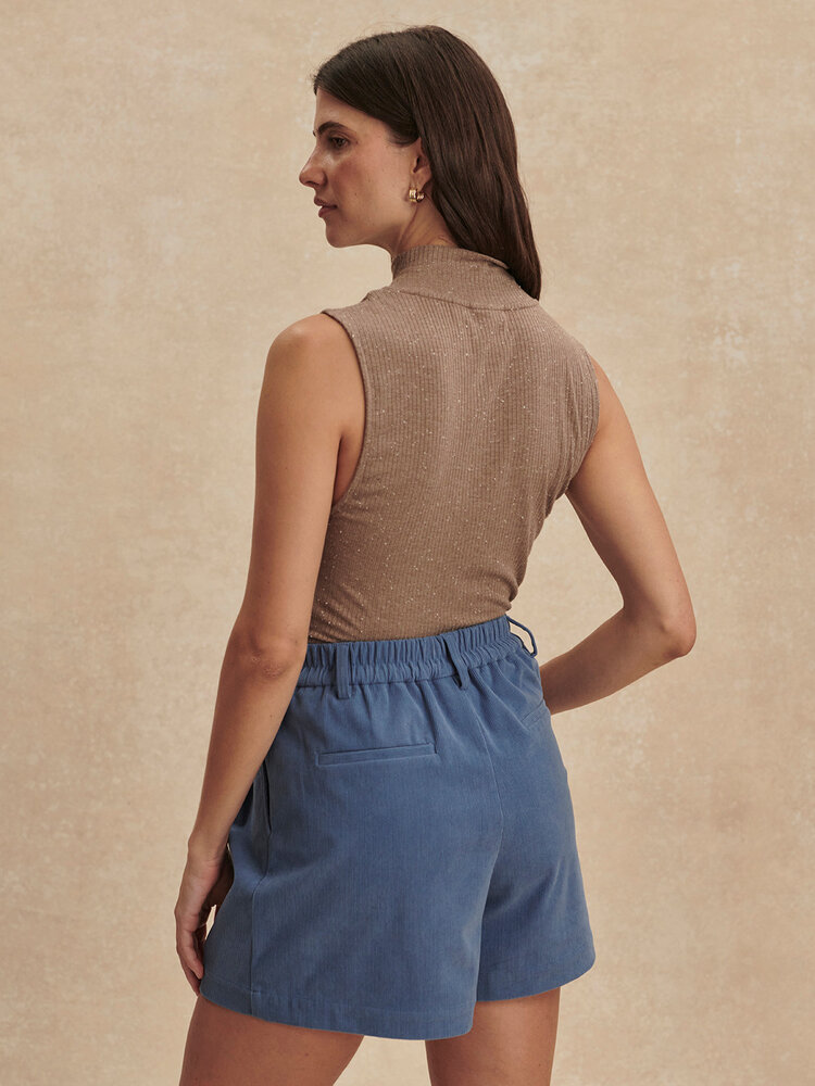 Varley Jorden Pleat Short 4.5" Bijou Blue