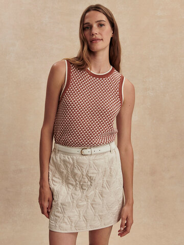 Varley Jenson Stitch Knit Tank Maple