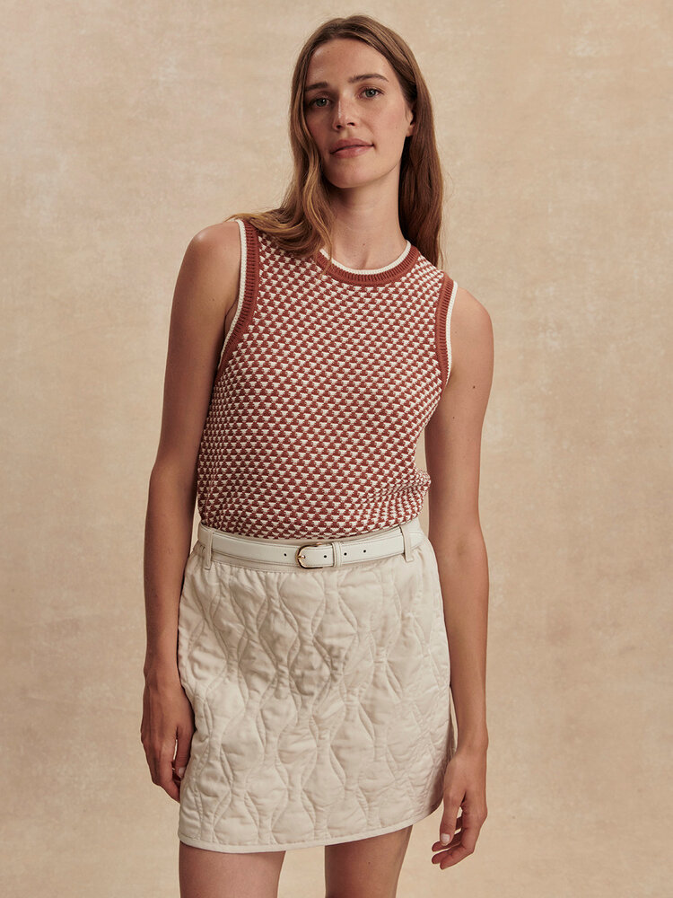 Varley Jenson Stitch Knit Tank Maple