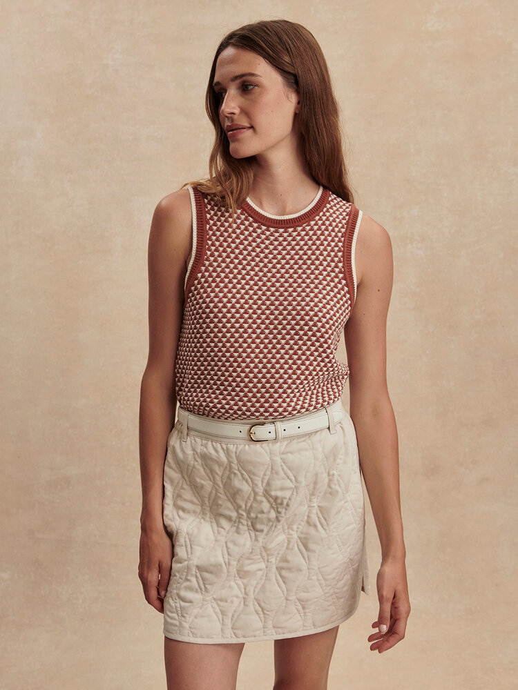 Varley Jenson Stitch Knit Tank Maple