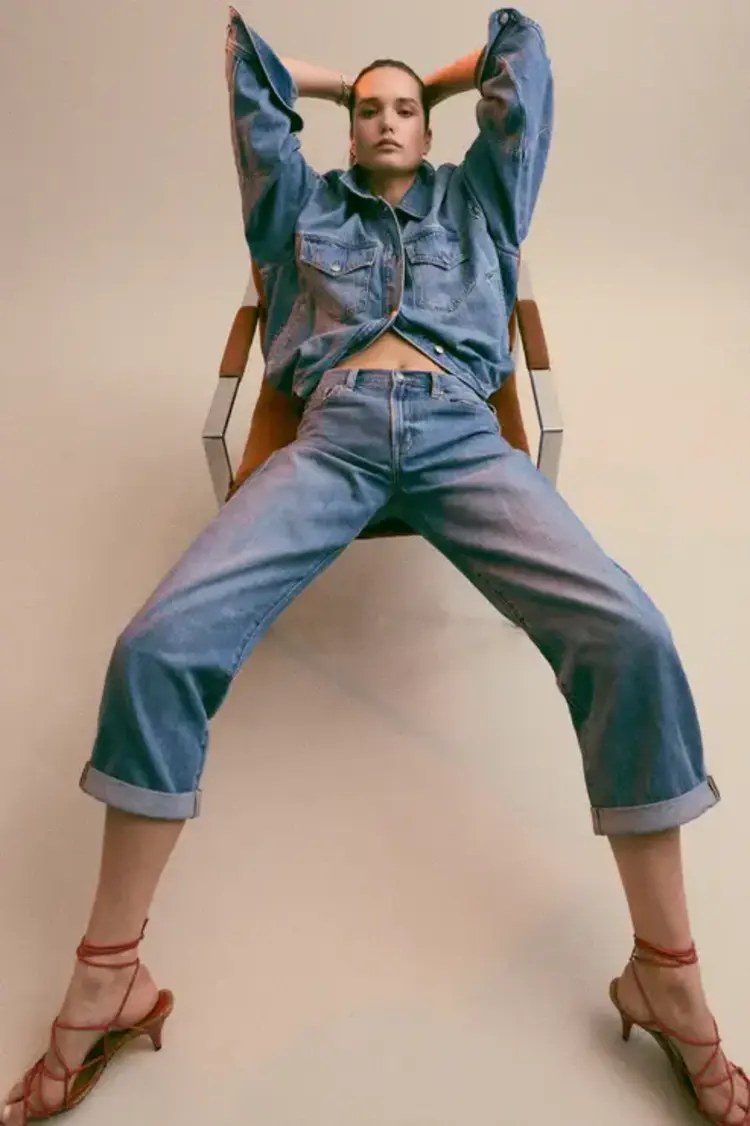 Pistola Donny Rolled Hem Boyfriend Jean Heartfelt