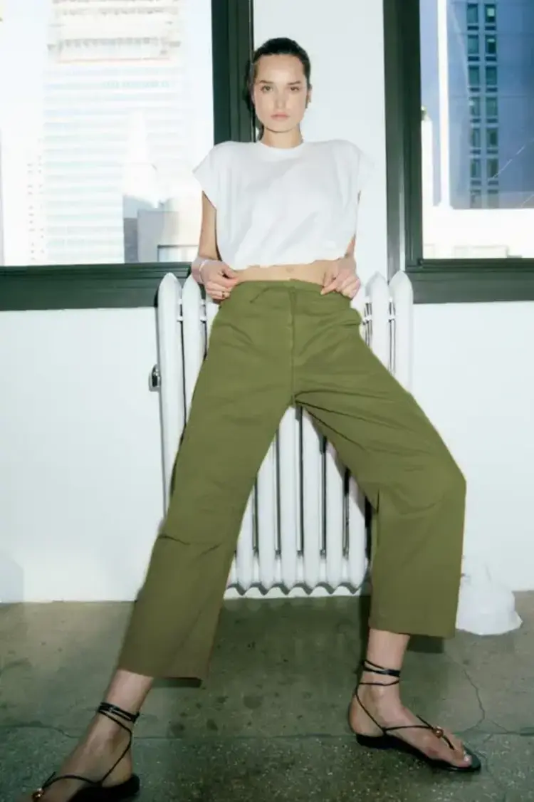 Pistola Sabrina Curved Utility Pants Meadow