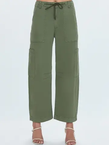 Pistola Sabrina Curved Utility Pants Meadow