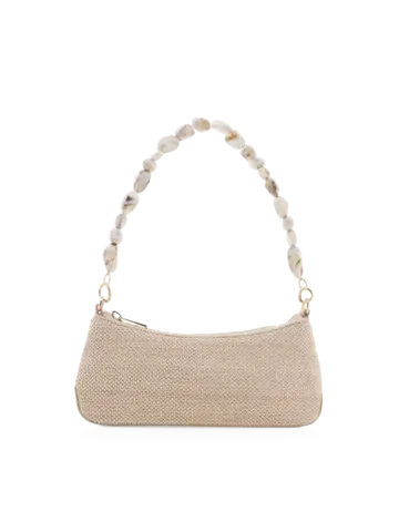 Billini Jamie Shoulder Bag Natural Raffia-Bone