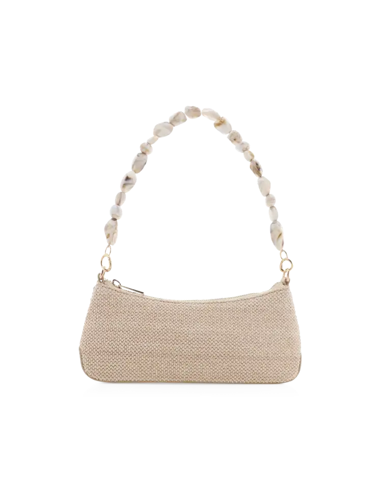 Billini Jamie Shoulder Bag Natural Raffia-Bone