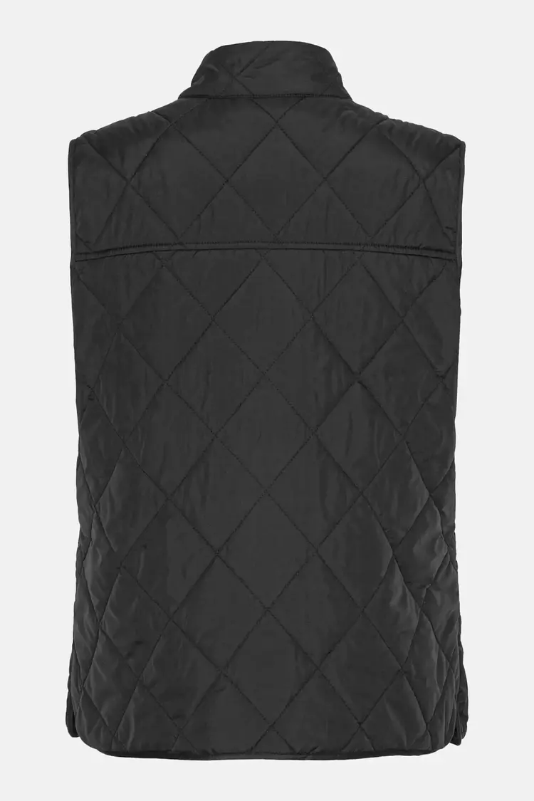Ilse Jacobsen Quilted Short Vest Black