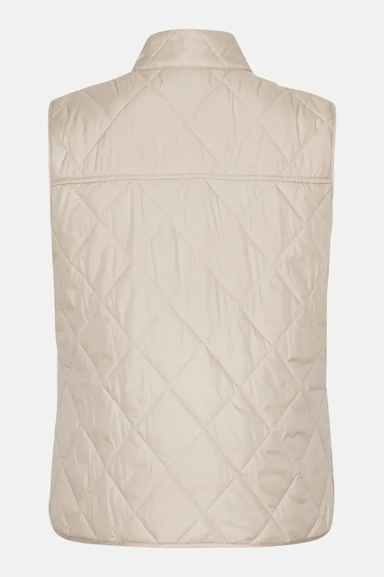 Ilse Jacobsen Quilted Short Vest Light Camel