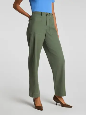 Spanx Utility Barrel Leg Pant Eucalyptus Green