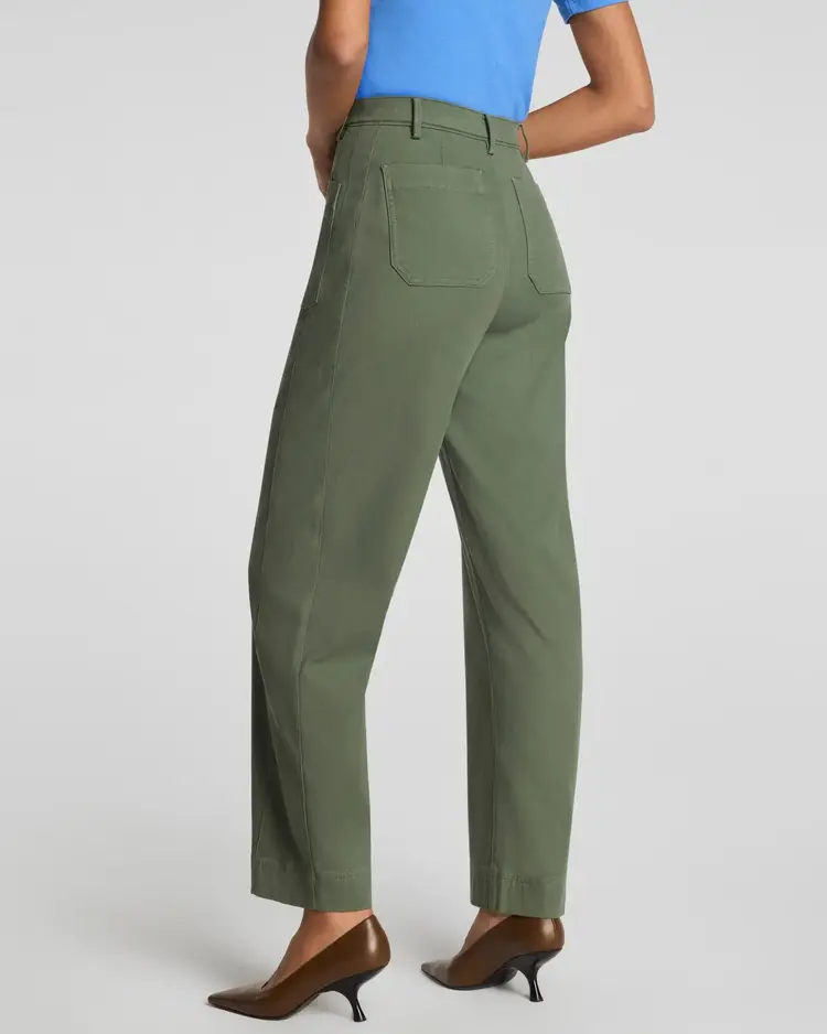 Spanx Utility Barrel Leg Pant Eucalyptus Green