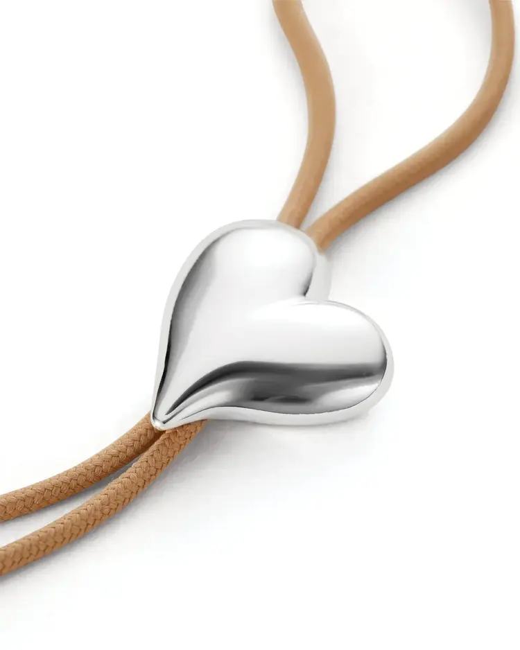 Jenny Bird Art Heart Bolo Tie