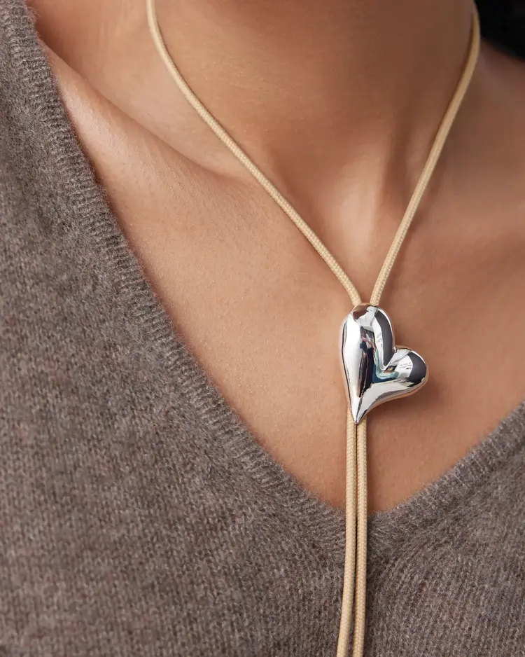 Jenny Bird Art Heart Bolo Tie
