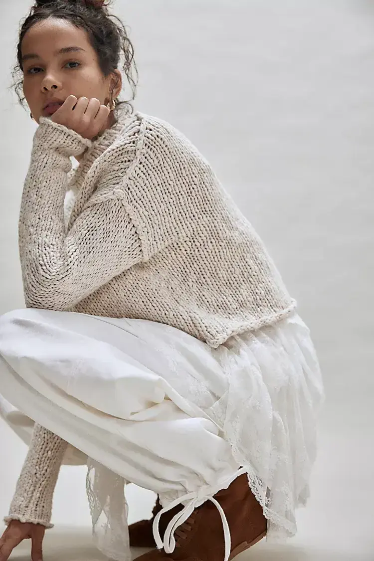 Free People Opal Sweater Tea