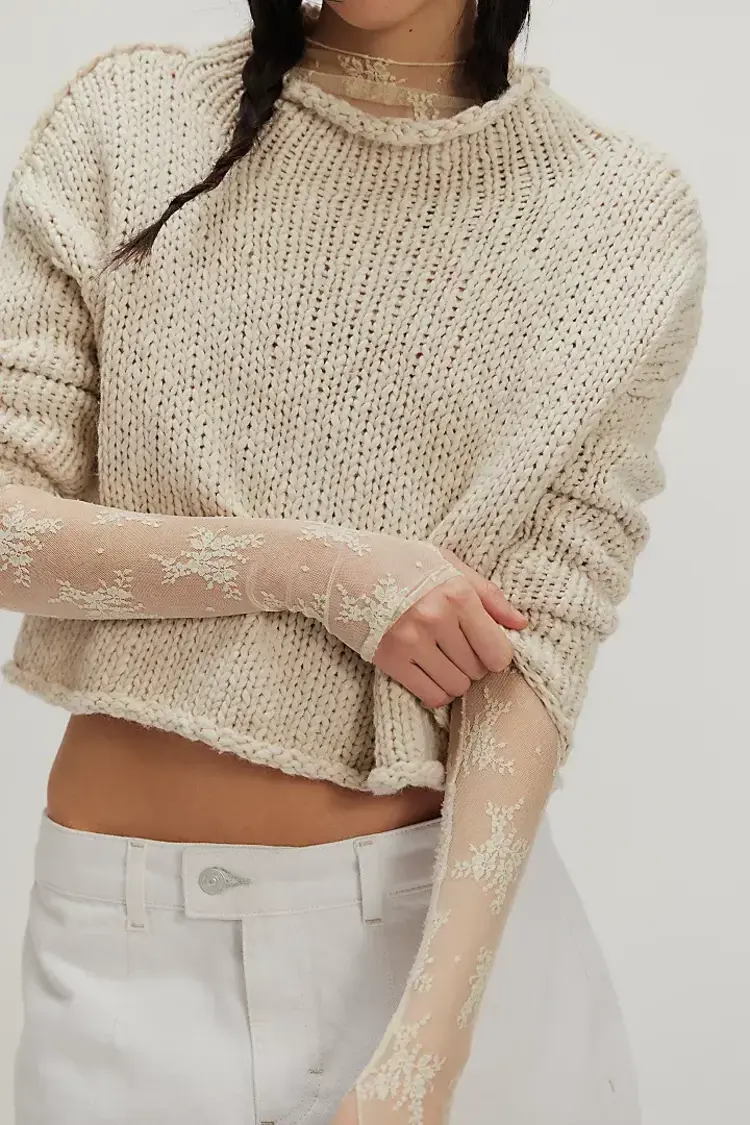 Free People Opal Sweater Tea