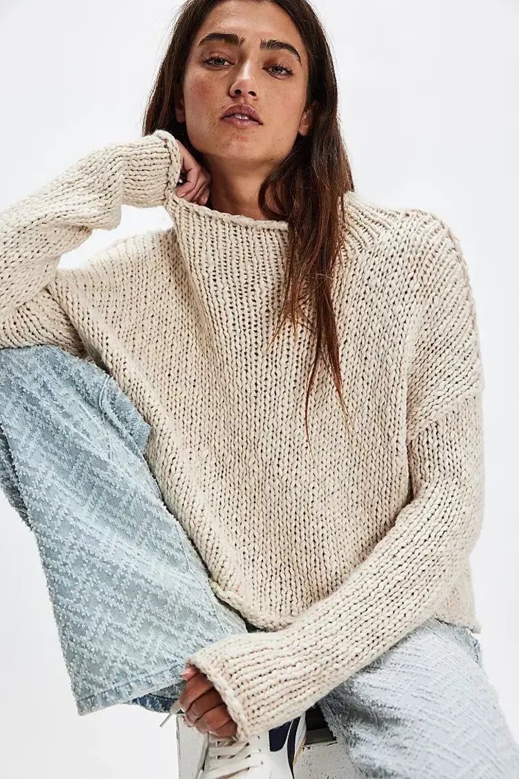 Free People Opal Sweater Tea