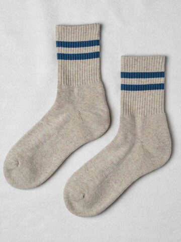Unified Socks Gym Socks Oat Marine Stripe