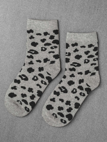 Unified Socks Leopard Socks Heather Grey
