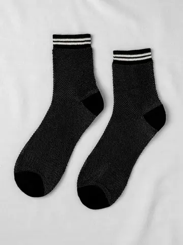 Unified Socks Mesh Sneaker Socks Black