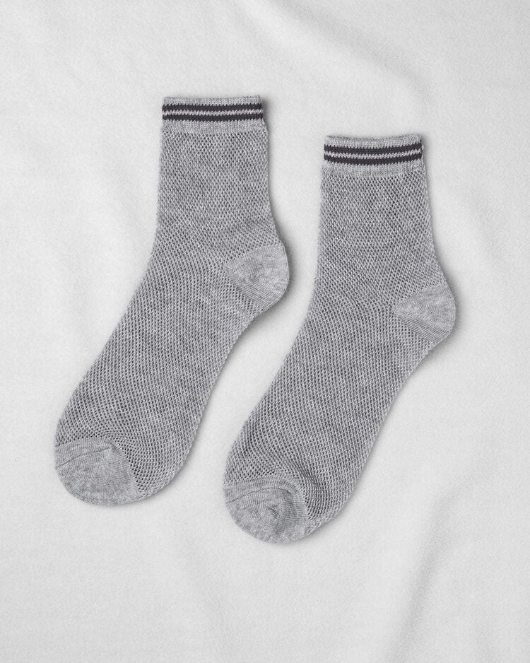 Unified Socks Mesh Sneaker Socks Grey
